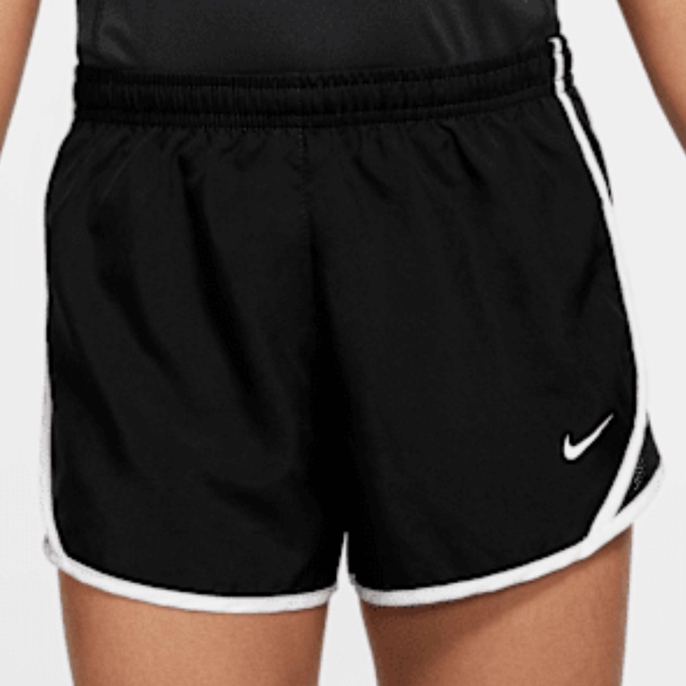Nike Women's Black and White Athletic Shorts